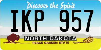 ND license plate IKP957