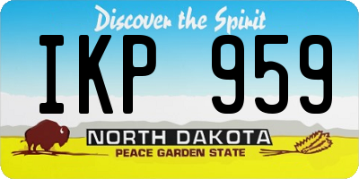 ND license plate IKP959