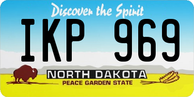 ND license plate IKP969