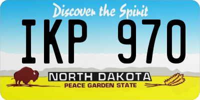 ND license plate IKP970