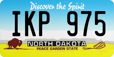ND license plate IKP975