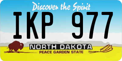 ND license plate IKP977