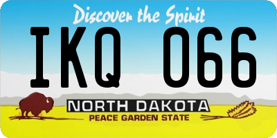ND license plate IKQ066