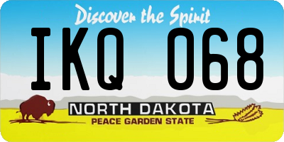 ND license plate IKQ068
