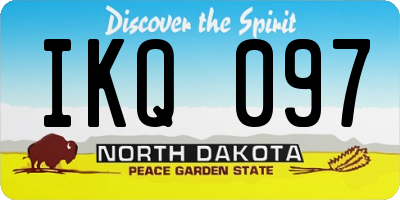 ND license plate IKQ097