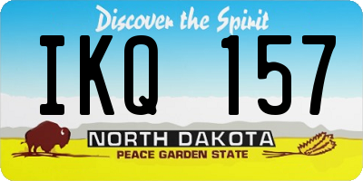ND license plate IKQ157