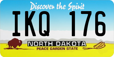 ND license plate IKQ176
