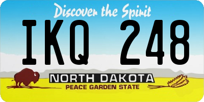 ND license plate IKQ248