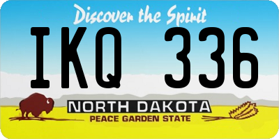 ND license plate IKQ336