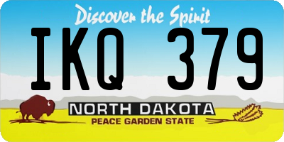 ND license plate IKQ379