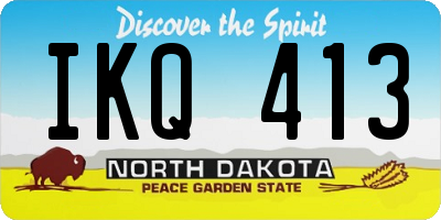 ND license plate IKQ413