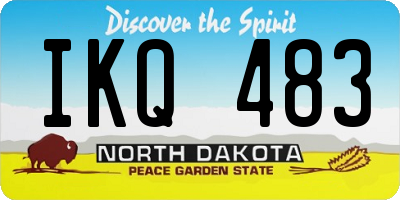 ND license plate IKQ483