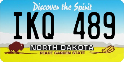 ND license plate IKQ489