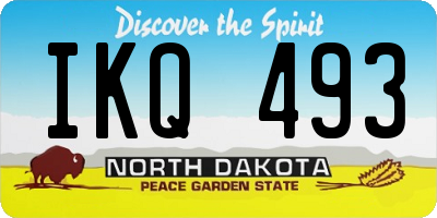 ND license plate IKQ493