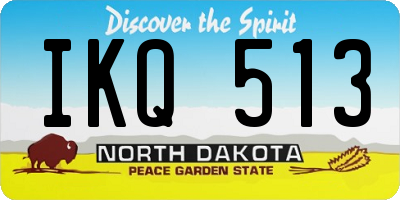 ND license plate IKQ513