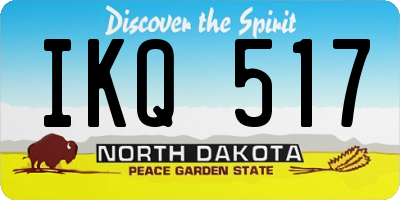 ND license plate IKQ517