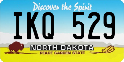 ND license plate IKQ529