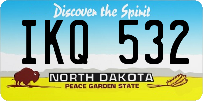ND license plate IKQ532