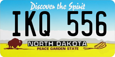 ND license plate IKQ556