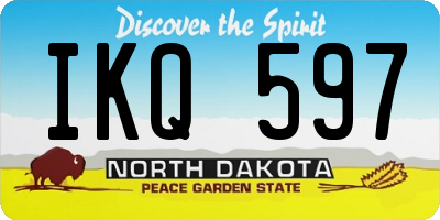 ND license plate IKQ597