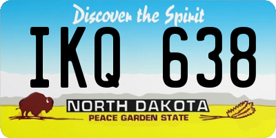 ND license plate IKQ638