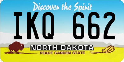 ND license plate IKQ662