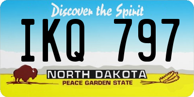 ND license plate IKQ797