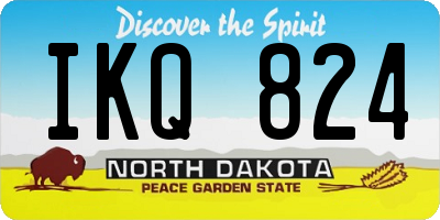 ND license plate IKQ824