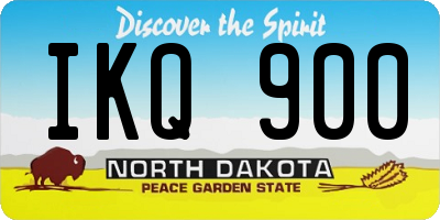 ND license plate IKQ900