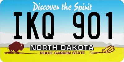 ND license plate IKQ901