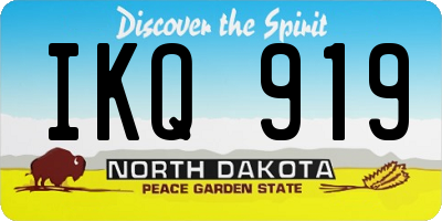 ND license plate IKQ919
