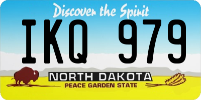 ND license plate IKQ979