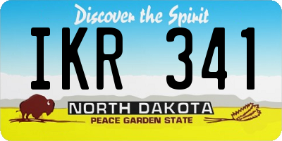 ND license plate IKR341