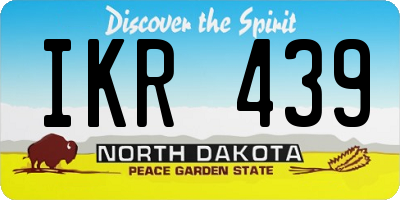 ND license plate IKR439