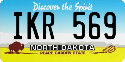 ND license plate IKR569