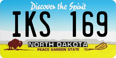ND license plate IKS169
