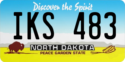 ND license plate IKS483