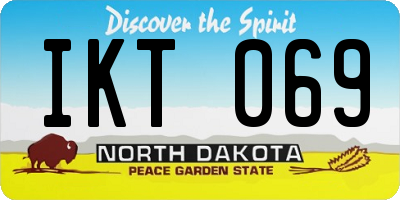 ND license plate IKT069