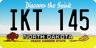 ND license plate IKT145