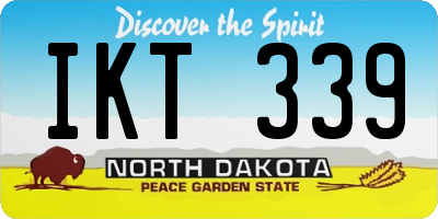 ND license plate IKT339