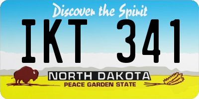 ND license plate IKT341