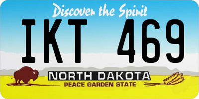 ND license plate IKT469