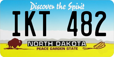 ND license plate IKT482