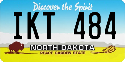 ND license plate IKT484