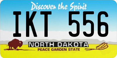 ND license plate IKT556