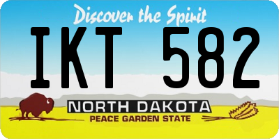 ND license plate IKT582