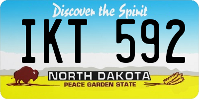 ND license plate IKT592
