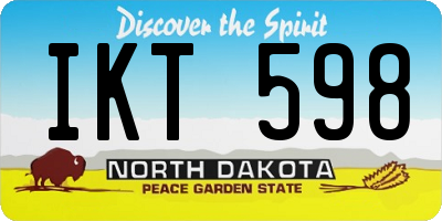 ND license plate IKT598