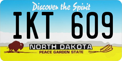 ND license plate IKT609