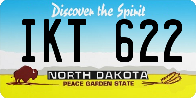 ND license plate IKT622